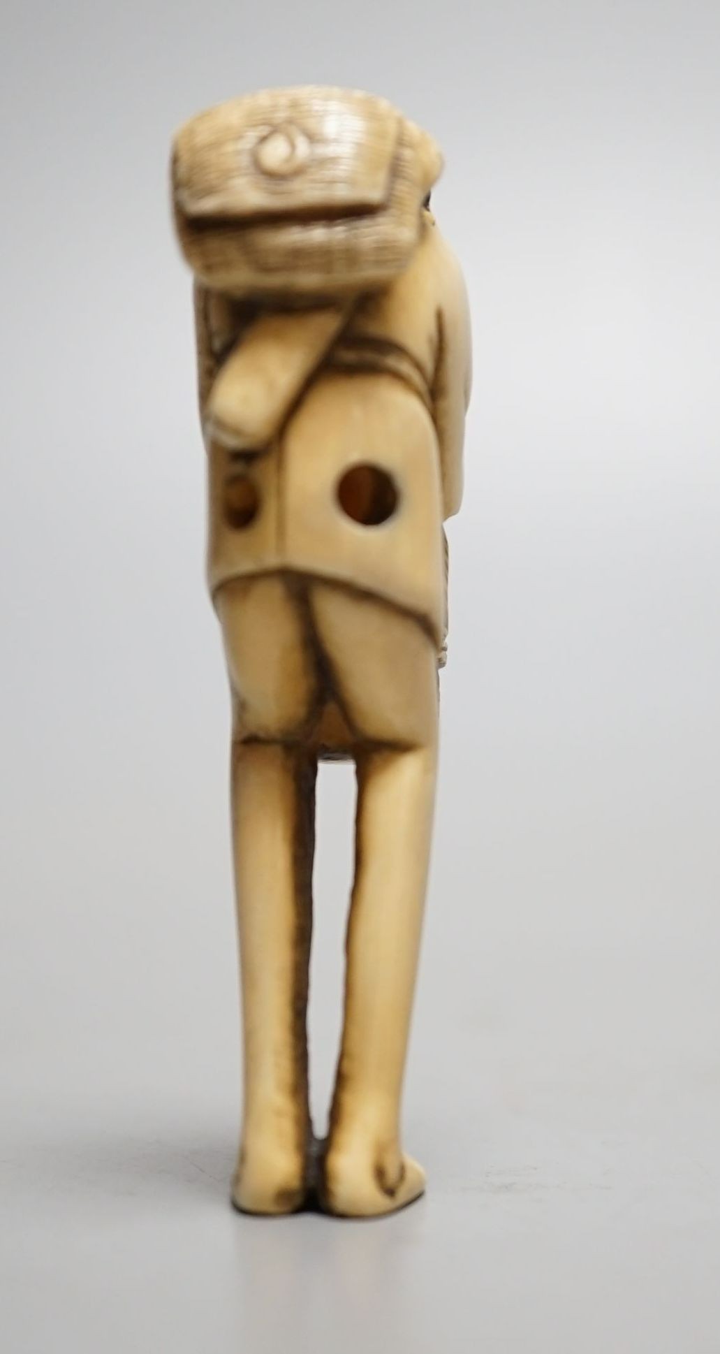 A Japanese ivory netsuke of Tenaga, 19th century, 7 cms high